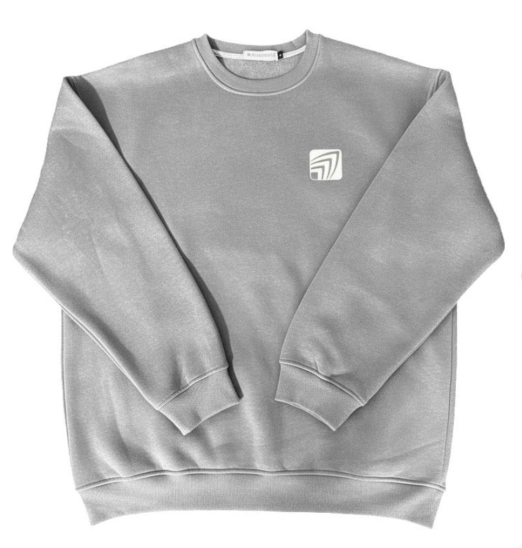 Sun Wave Outline Grey Crewneck – Seven Brothers Burgers