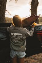 Load image into Gallery viewer, Sun Wave Outline Grey Crewneck
