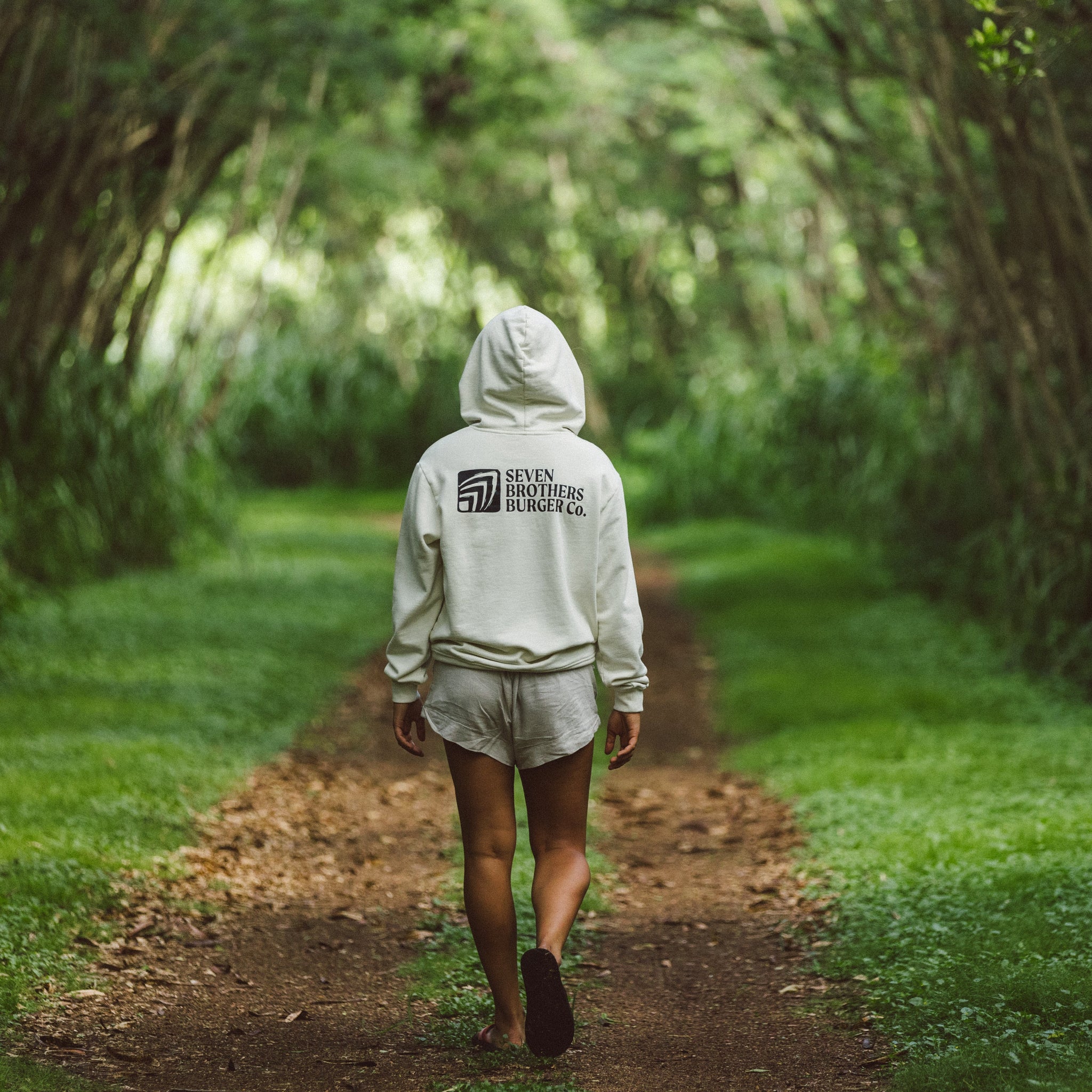 SevenBrothers Classic Logo Cream Hoodie – Seven Brothers Burgers