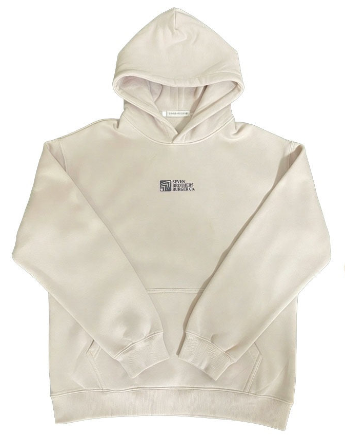 SevenBrothers Classic Logo Cream Hoodie – Seven Brothers Burgers
